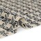 1 Yard Wool Blend Boucle Tweed Ivory and Black Houndstooth Deadstock